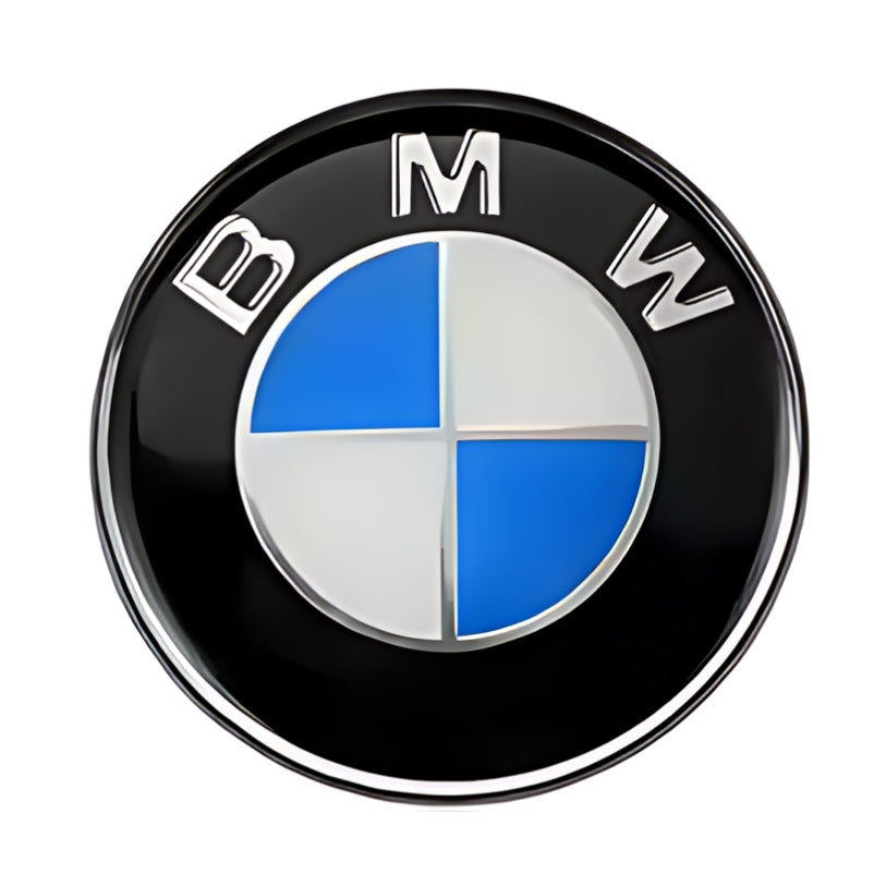 Logo BMW noir et bleu pour remplacement emblème