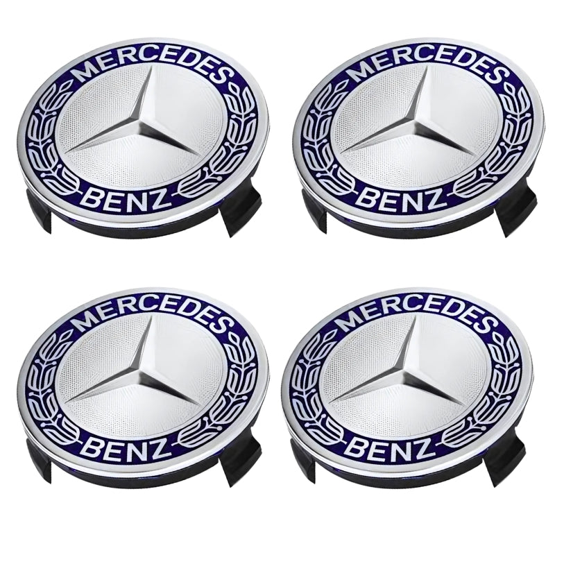 Logos centre de roues Mercedes-Benz - Lot de 4