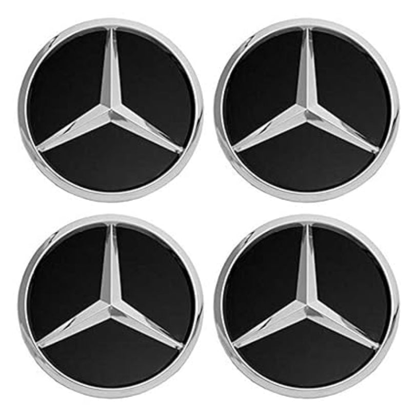 Logos centre de roues Mercedes-Benz - Lot de 4