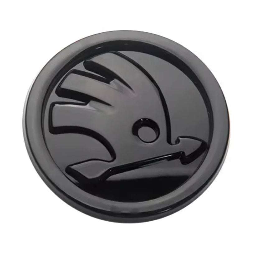 Logo Skoda noir brillant pour capot ou coffre