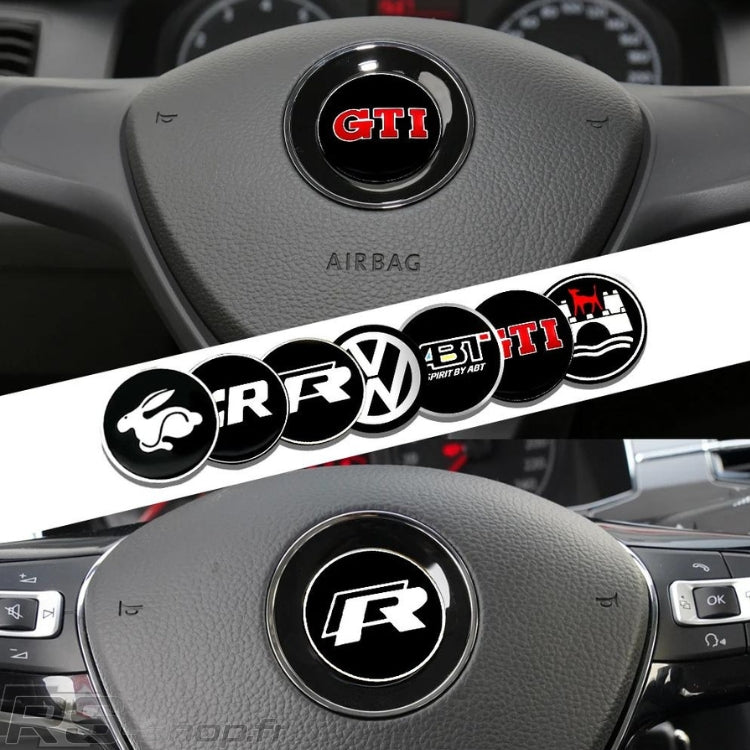Logo de volant pour Volkswagen Golf 5 6 7 GTI R