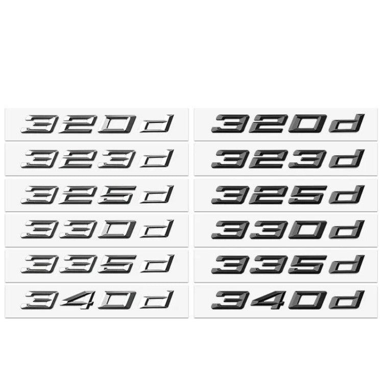 Logo série 3 noir BMW 320d 330i 335i 340i