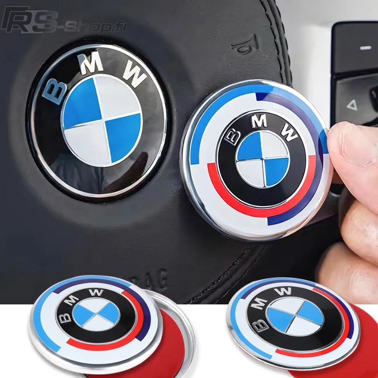 Logo autocollant pour centre de volant BMW