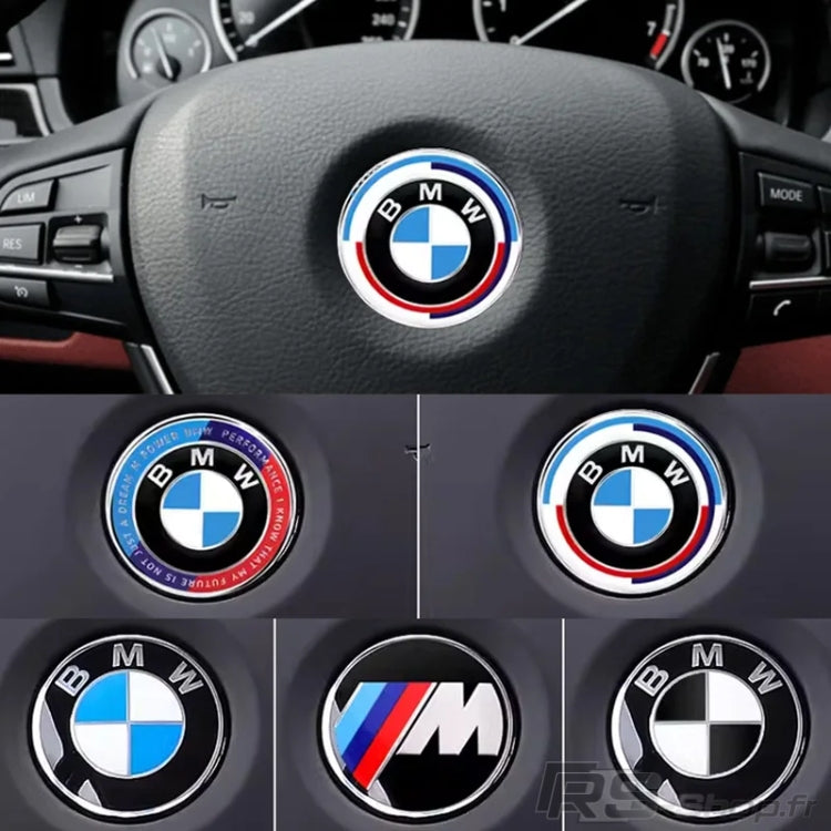 Logo autocollant pour centre de volant BMW