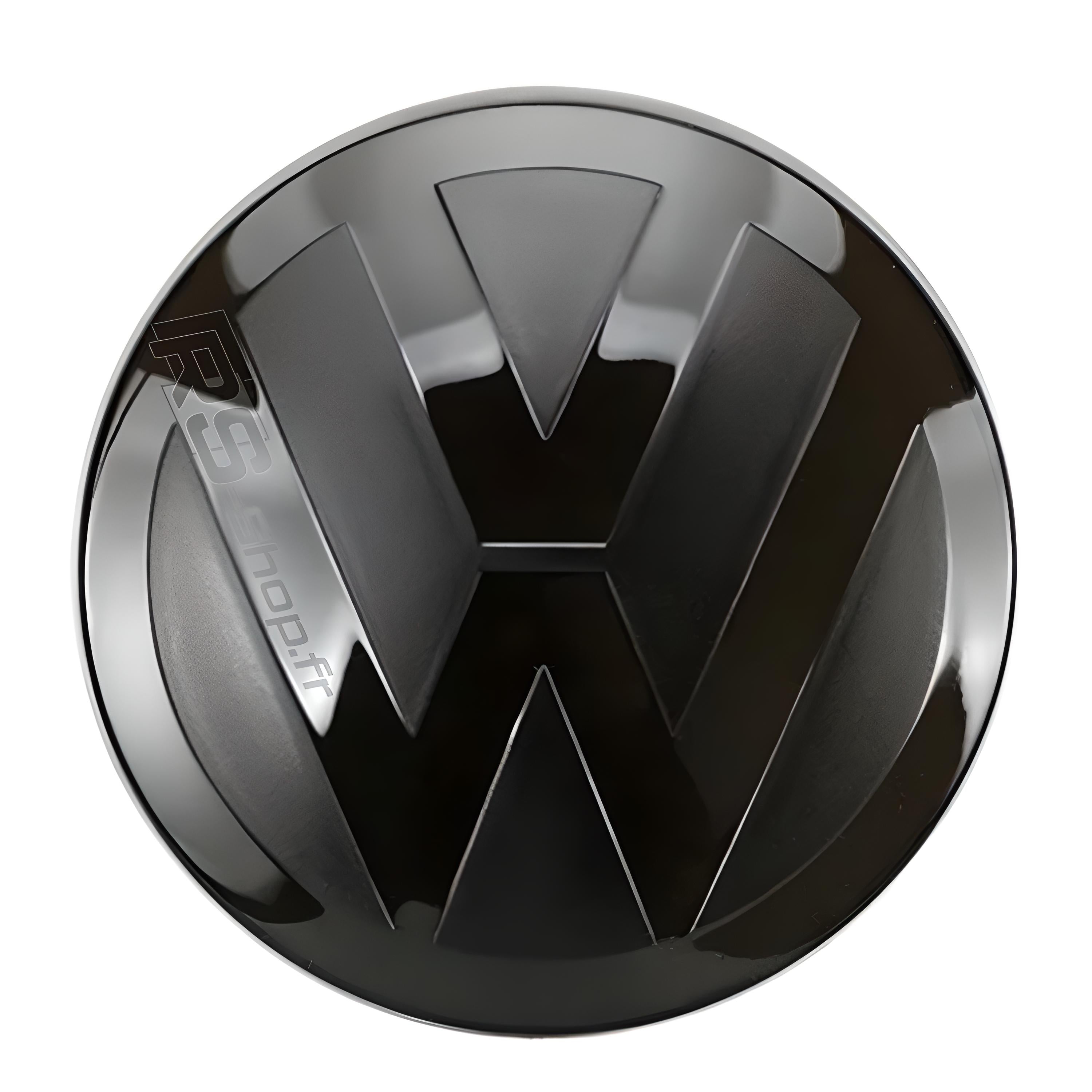 Logo VW noir finition Facelift pour Golf VI VII VIII