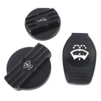 Pack Bouchons Noirs Finition Racing - Huile / Lave-Glace / Liquide Refroidissement