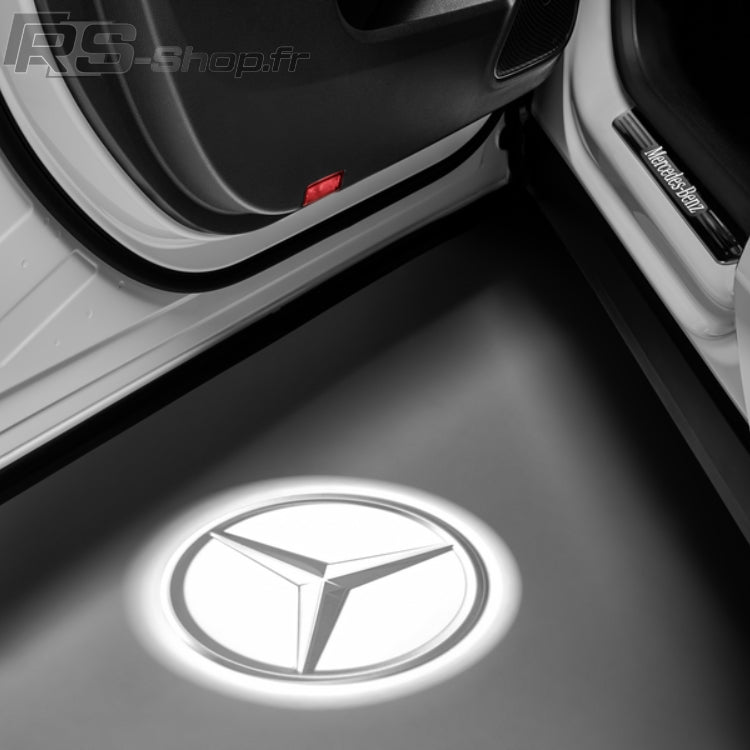 Projecteur LED de porte projection logo Mercedes-Benz