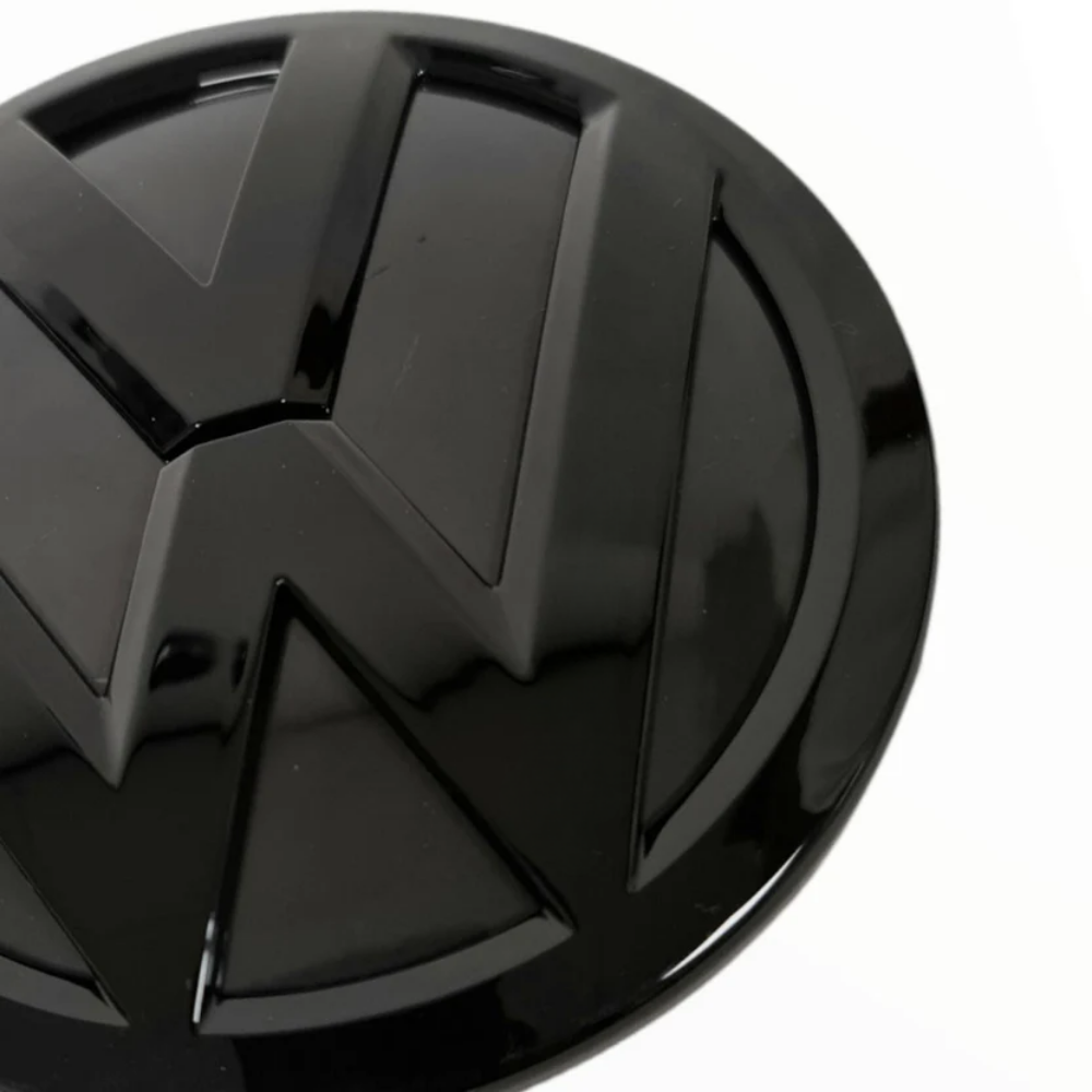 Logo VW noir 3D relief pour Volkswagen Golf V VI VII