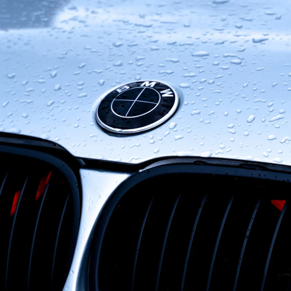 Logo BMW noir et bleu pour remplacement emblème