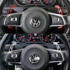 Palettes de commande au volant en aluminium brossé - VW Golf 7