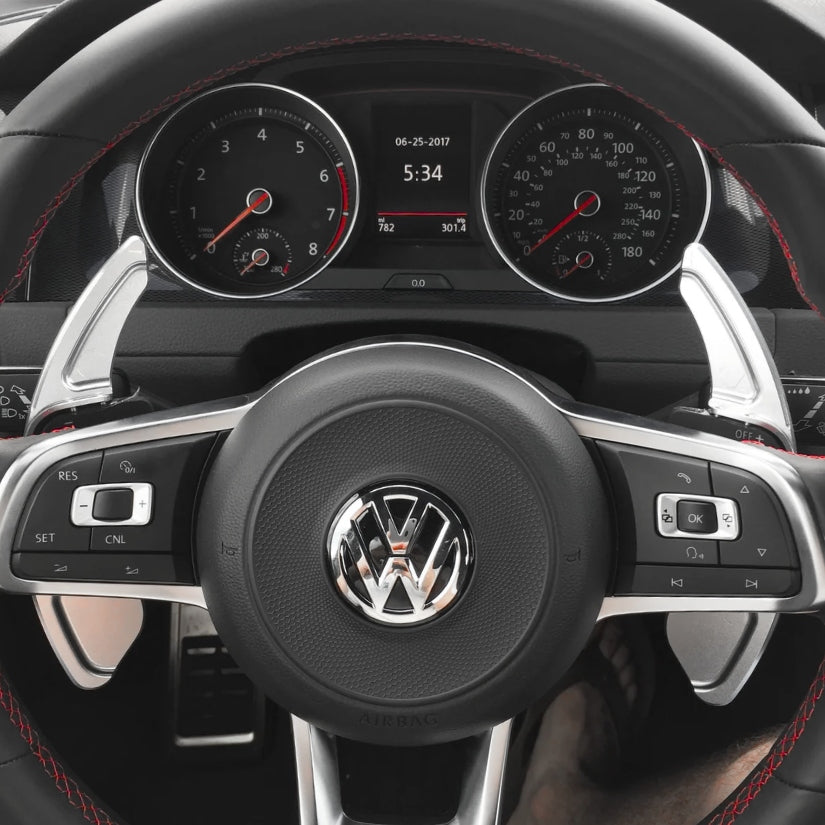 Extensions de palettes au volant aluminium pour VW Golf VII GTI R