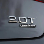 Logo emblème Quattro adhésif pour carrosserie Audi