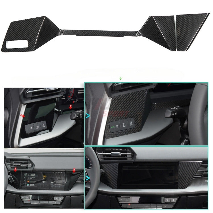 Kit d'Inserts Intérieurs en Carbone Véritable Audi A3 S3 RS3 8Y