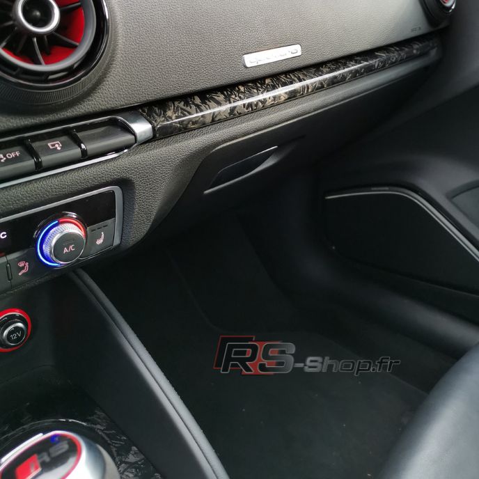 Kit Inserts Carbone Portières et Tableau de Bord Audi A3 S3 RS3 8V