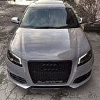 Calandre Look RS3 Nid d'Abeille Noir pour Audi A3 S3 8P (2003-2012)