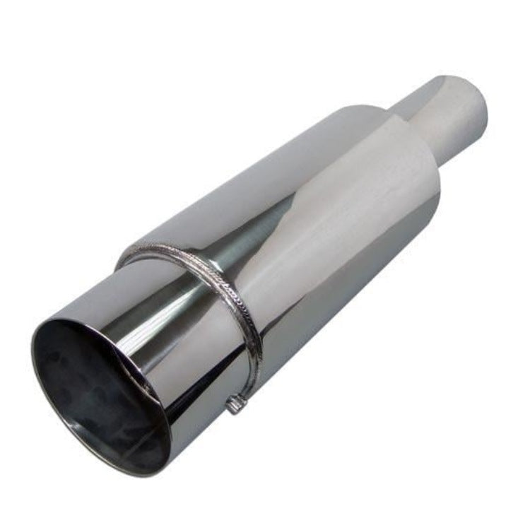 Silencieux d'échappement universel en inox - Sortie 89mm