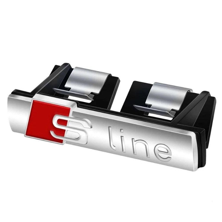 Logo adhésif S-line pour ailes ou calandre Audi