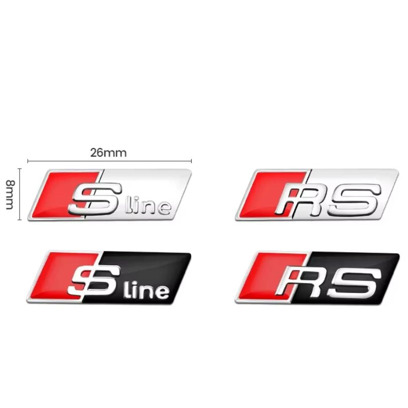 Logo sticker S-line / RS pour branche de volant