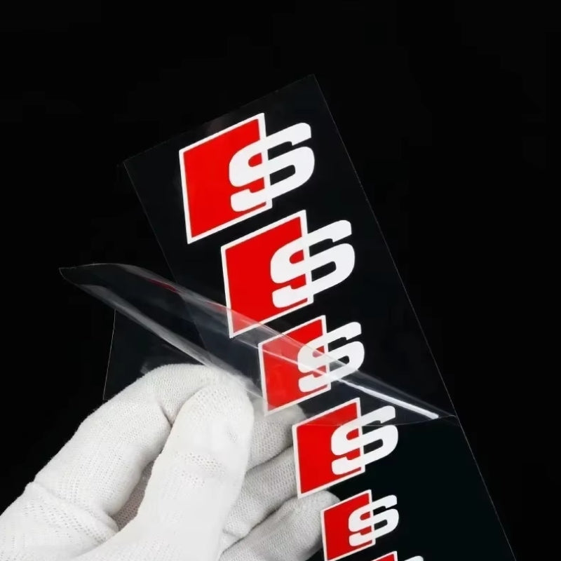 Kit de 6 Autocollants logo Audi S-Line et RS pour carrosserie