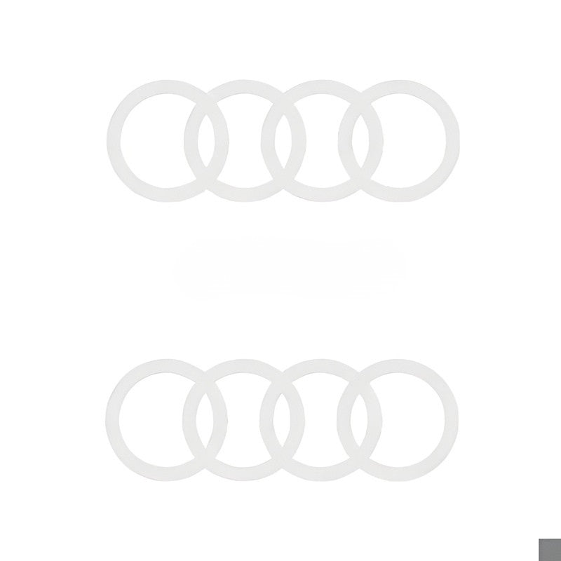 Sticker autocollant anneaux Audi pour bas de porte ou vitre