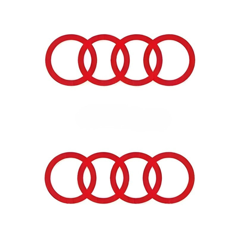 Sticker autocollant anneaux Audi pour bas de porte ou vitre