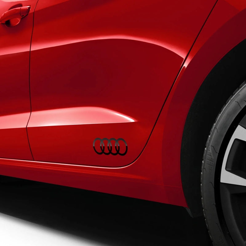 Sticker autocollant anneaux Audi pour bas de porte ou vitre