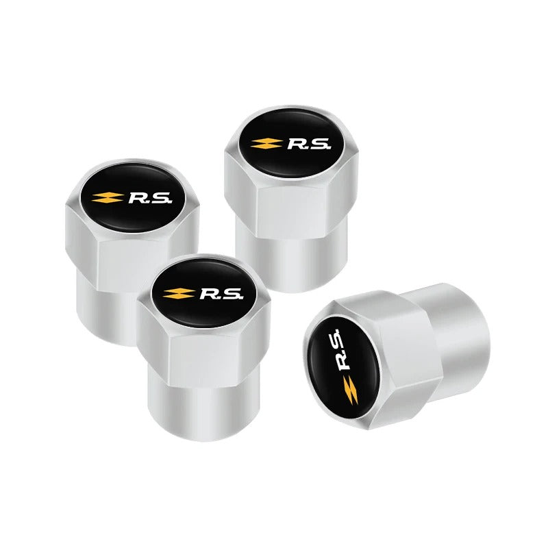 Bouchons de Valve de Roue Logo Renault Sport RS