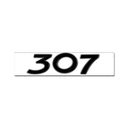 Logo arrière noir Peugeot 206 207 308 3008 5008
