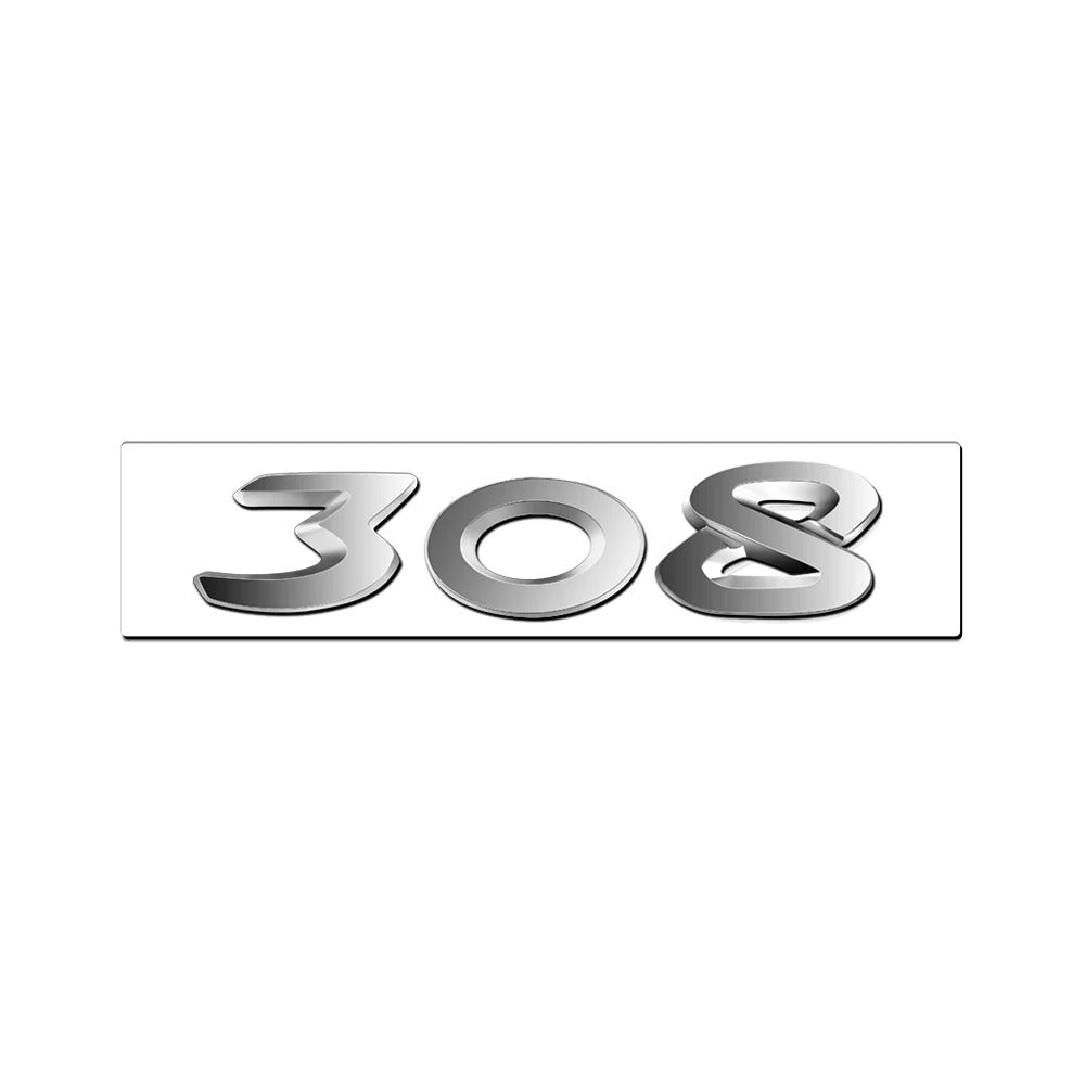 Logo arrière noir Peugeot 206 207 308 3008 5008