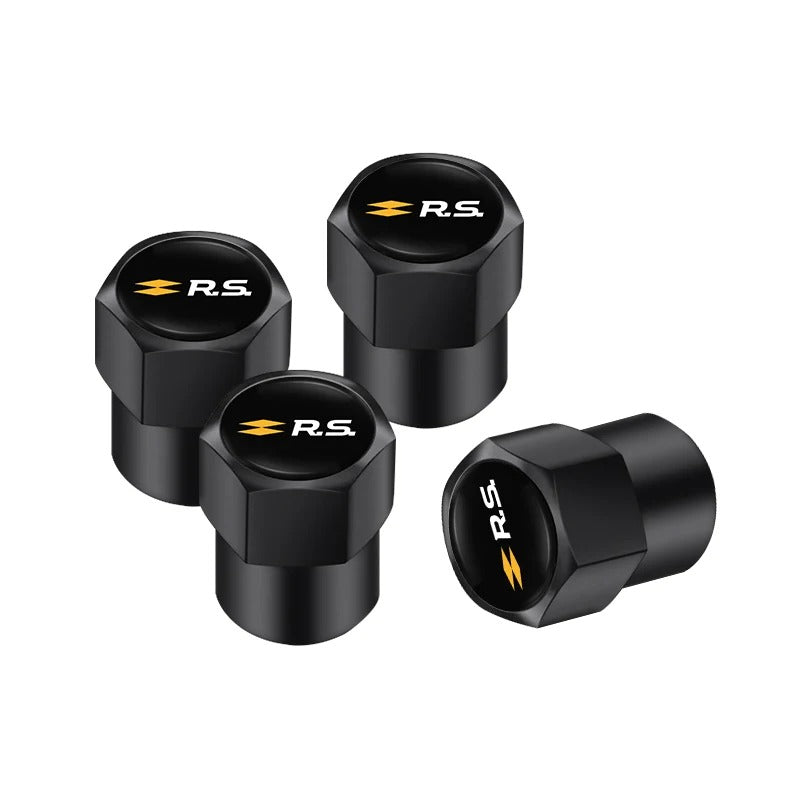 Bouchons de Valve de Roue Logo Renault Sport RS