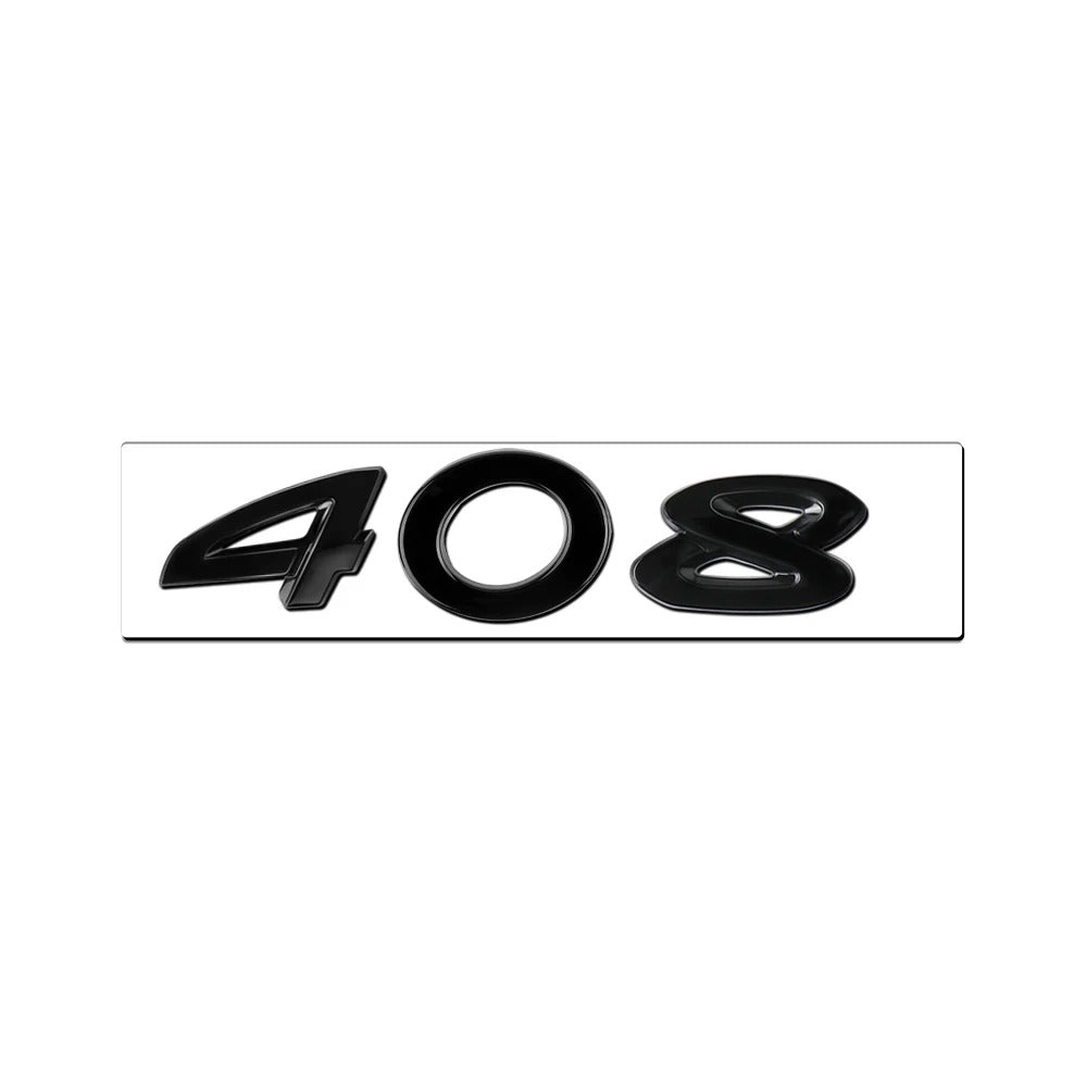 Logo arrière noir Peugeot 206 207 308 3008 5008