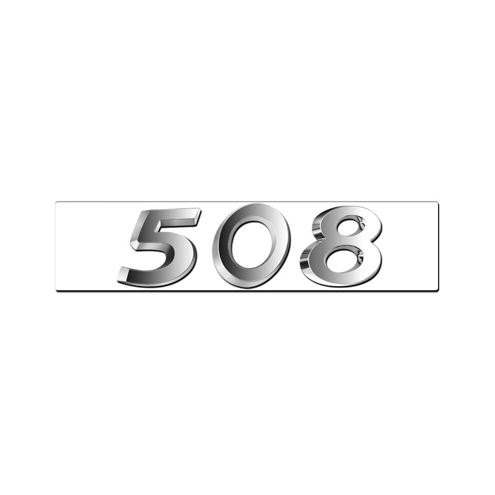 Logo arrière noir Peugeot 206 207 308 3008 5008