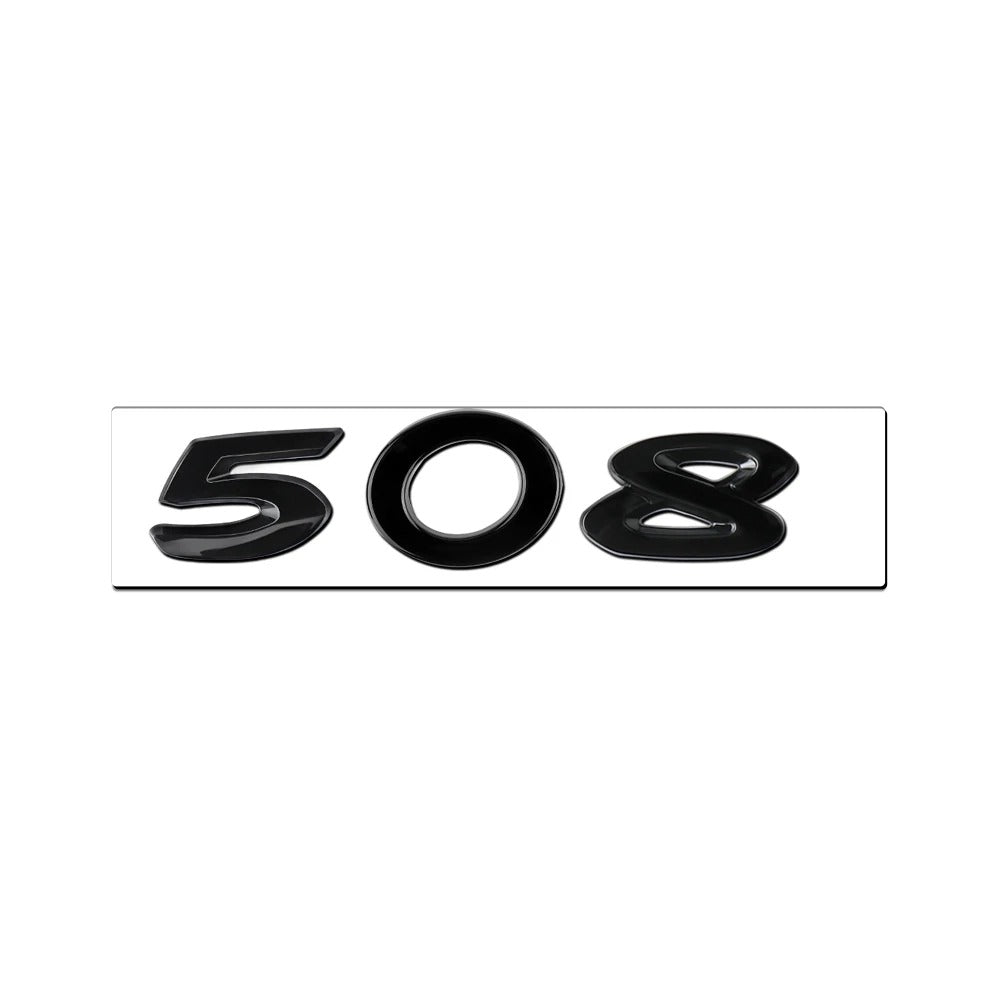 Logo arrière noir Peugeot 206 207 308 3008 5008