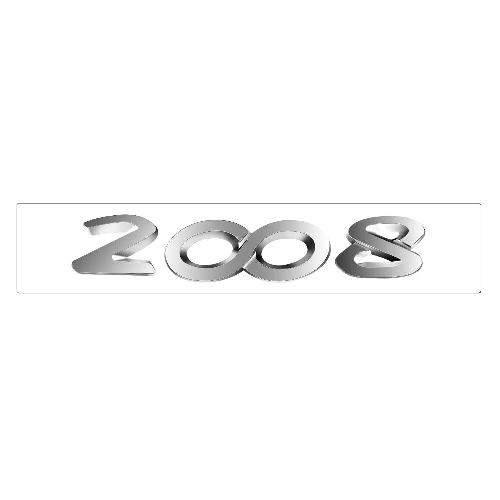 Logo arrière noir Peugeot 206 207 308 3008 5008