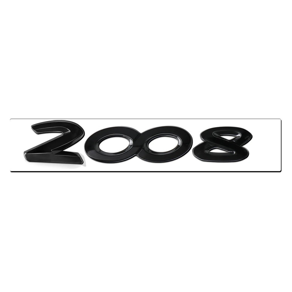 Logo arrière noir Peugeot 206 207 308 3008 5008