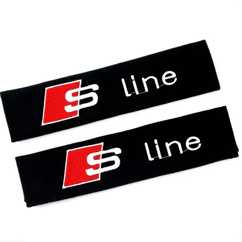 Fourreaux de ceinture de sécurité avec logo Audi S-line