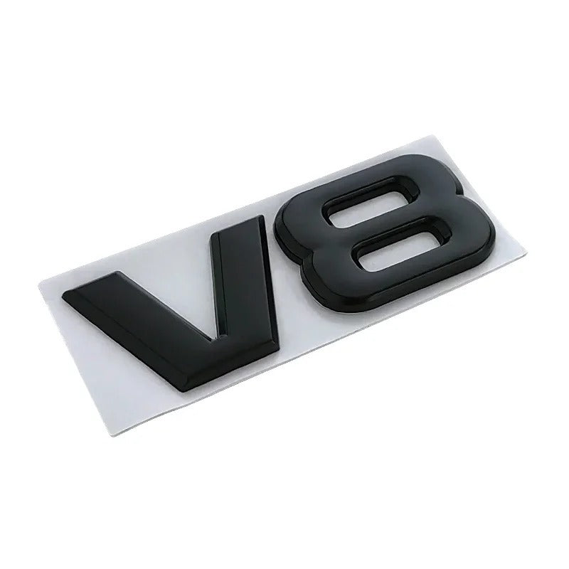 Logo badge V6 / V8 pour Ford Mustang - Monogramme d'aile