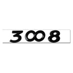Logo arrière noir Peugeot 206 207 308 3008 5008