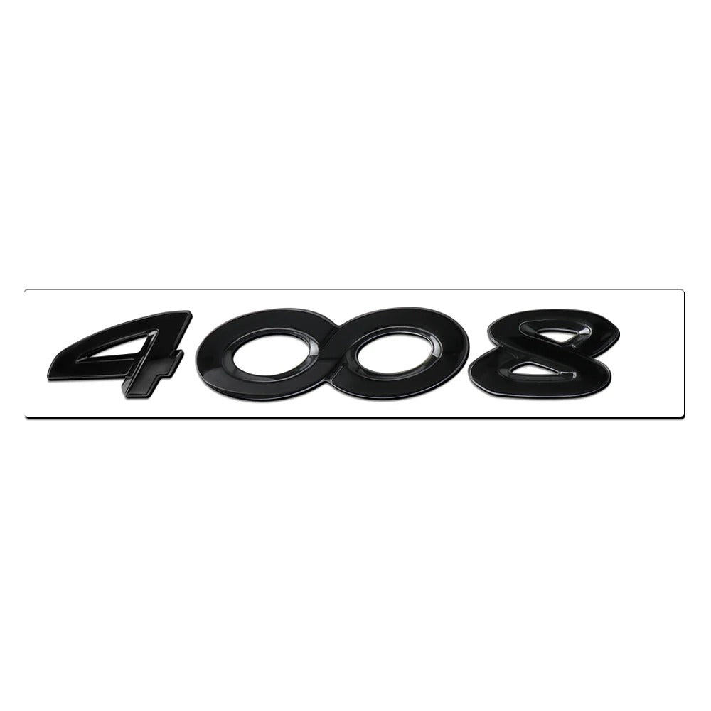 Logo arrière noir Peugeot 206 207 308 3008 5008