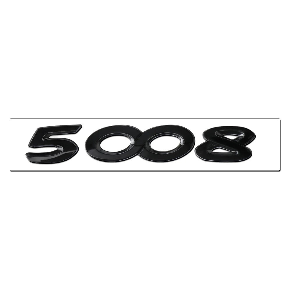 Logo arrière noir Peugeot 206 207 308 3008 5008