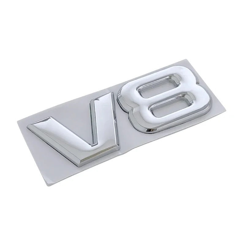 Logo badge V6 / V8 pour Ford Mustang - Monogramme d'aile
