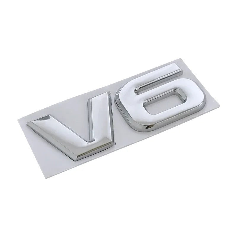 Logo badge V6 / V8 pour Ford Mustang - Monogramme d'aile