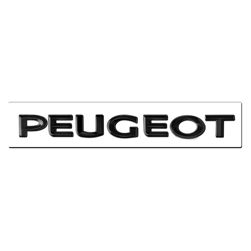Logo arrière noir Peugeot 206 207 308 3008 5008