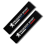 Paire de fourreaux de ceinture de sécurité logo Peugeot Sport