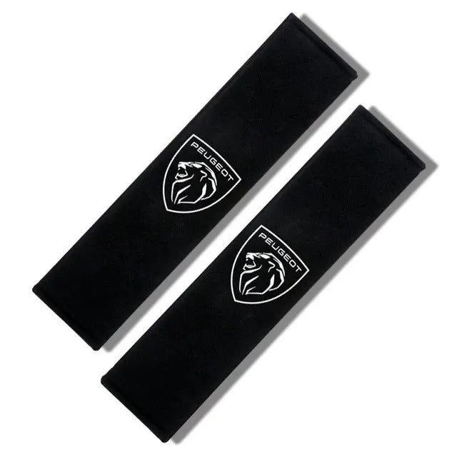 Paire de fourreaux de ceinture de sécurité logo Peugeot Sport