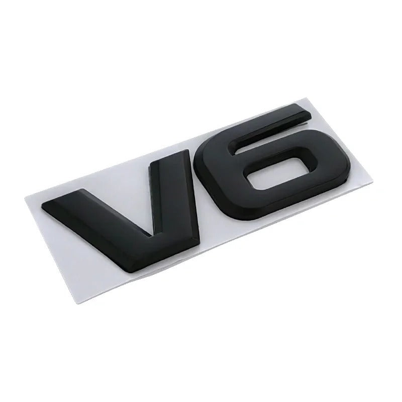 Logo badge V6 / V8 pour Ford Mustang - Monogramme d'aile