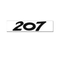 Logo arrière noir Peugeot 206 207 308 3008 5008