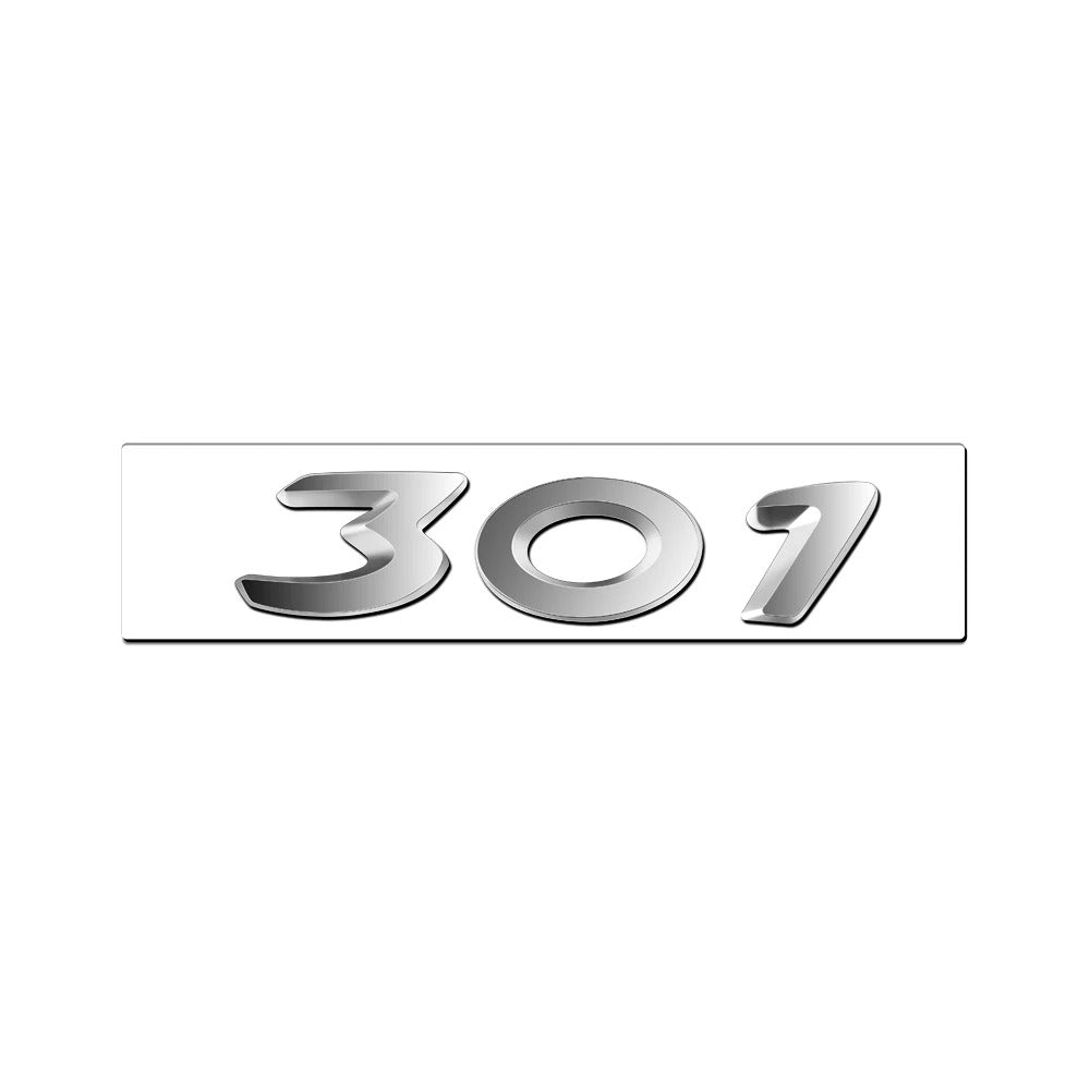 Logo arrière noir Peugeot 206 207 308 3008 5008
