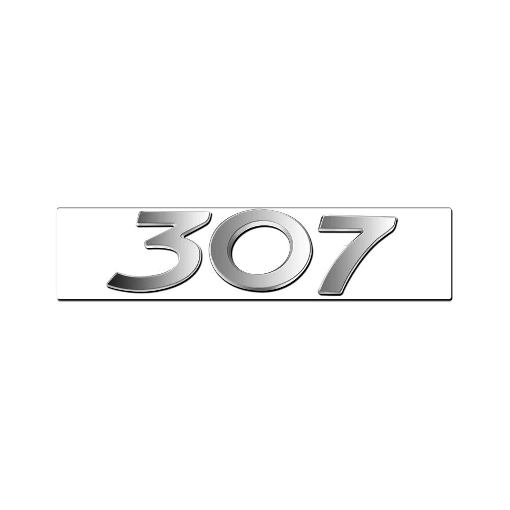Logo arrière noir Peugeot 206 207 308 3008 5008