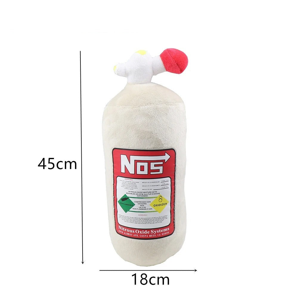 Peluche décorative habitacle design bouteille de gaz NOS